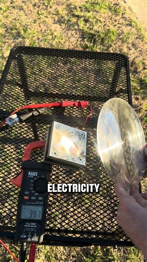 I made electricity from sunlight without a solar panel