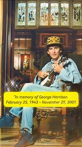 In memory of George Harrison (February 25, 1943 - November 29, 2001), 24 years have passed since his passing, but his music and legacy will forever live in our hearts. His melodies continue to inspire and his spirit remains timeless, reminding us that true music never fades. #MusicLegend #HarrisonLegacy #BeatlesHistory #TheBeatles #GeorgeHarrison #TimelessMusic #RockAndRoll #LoveAndPeace #BeatlesForever | Your coment