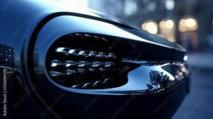 Zoomed in shot of the city cars air intake system illustrating its efficiency in taking in air for optimal performance.