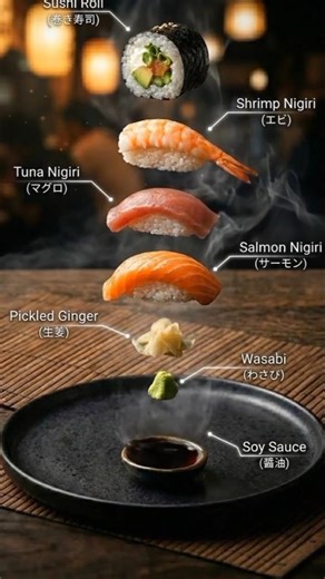 Sushi and Ingredients — A Cinematic Japanese Food Experience