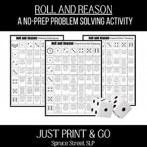 Roll and Reason: A dice-rolling problem-solving task for adult speech therapy.