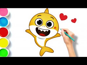 How To Draw Baby Shark Step By Step || Baby Shark Drawing Easy