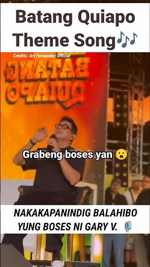 Batang Quiapo Theme Song "Kapalaran" by Gary Valenciano #batangquiapo #tanggol #themesong #garyv