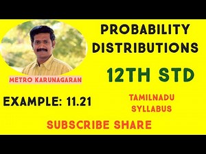 12th Std Maths Ex.11.5(Example 11.21) The mean and variance of a binomial variate X are 2 ,1.5. Find