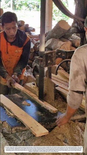Timber Processing: How a Vertical Band Saw Turns Rough Lumber into Uniform Strips