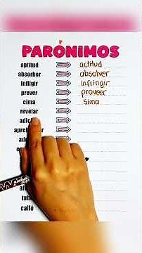 Palabras parónimas