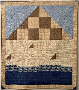 The Pyramids Quilt | Modern Quilt Pattern, Travel Themed, Egyptian Pyramid Themed, Great for Home Decor, Beginner Quilt Pattern, Throw Size - Etsy