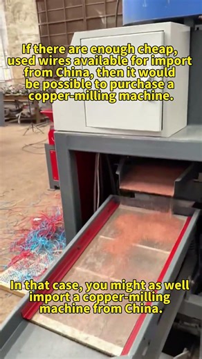 With this machine, people will be able to turn those old wires into valuable resources.