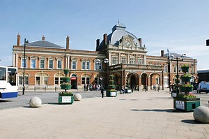 Norwich Railway Station in Norwich, England