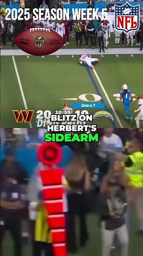 Epic Football Hits! Blue's Tackle & Chase's Big H #nflhighlights #nfl2025 #footballhits #nflweek5