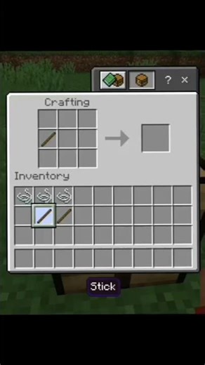 how to make bow🤔💯#minecraft