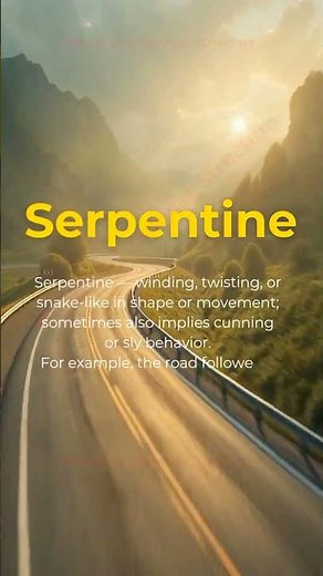 English Vocabulary | Serpentine
