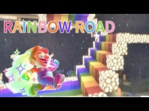 DS Rainbow Road - Mario Kart in Minecraft
