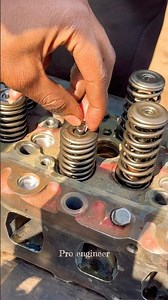 Six Cylinder Valves Spring lock installation #workshop #shorts #valve #mechanic