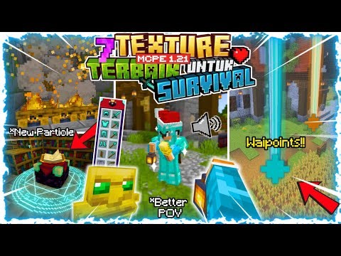 BEST‼️ 7 TEXTURE PACK TERBARU YANG COCOK UNTUK SURVIVAL! (BEDROCK / MCPE) Support 1.21+