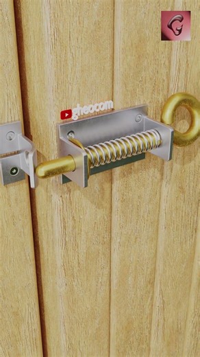 #gheocom This Automatic Spring Gate Lock Is Genius #shorts