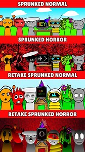 64K views · 302 reactions | Incredibox Sprunked Normal VS Horror VS Retake Sprunked Normal VS Horror _MIX HORROR VERSION_ | Pwink Mainan | Facebook