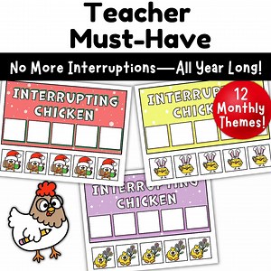 Interrupting Chicken Behavior Charts: Positive Behavior Management Tool for Kids - Etsy