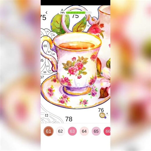 Teapot by Numbers 🫖 – Satisfying Art #shorts