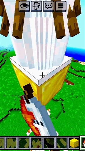 Minecraft Snow Golem Creation!🥶❄️ #minecraft #shorts #minecraftshorts #alookhaoge