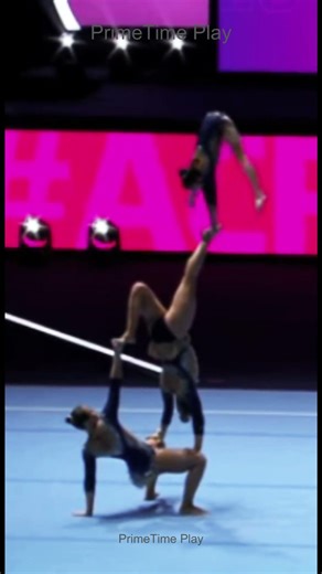 Human Pyramid at World Championships 🔥 #Gymnastics #Shorts