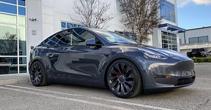 Tesla Model Y: stunning lowered electric SUV by Unplugged Performance
