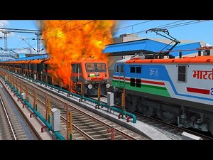 💥Amrit Bharat Express Engine Caught Fire , Then WAP-7 Electric Engine Rescued || loco change