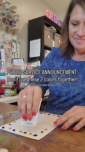 21K views · 22 reactions | Blue + orange make brown. I knew that and yet I still chose these 2 colors for the background.臘‍♀️ | Jamie Norvell | Facebook