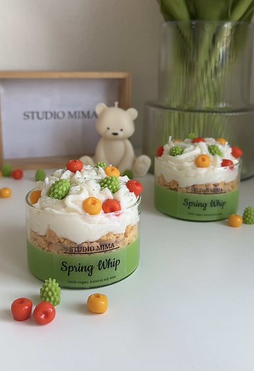 Edible-Looking Candle Making: Spring Whip Dessert Candles