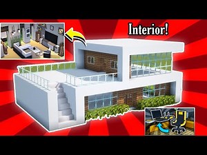 I Made Modern House INTERIOR in Minecraft in Hindi | Easy Tutorial