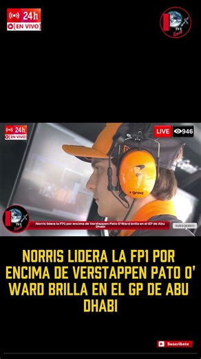 Norris leads FP1 ahead of Verstappen. Pato O'Ward shines at the Abu Dhabi GP