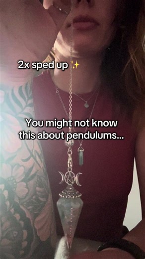 Do pendulums work 👀? Yes but not in the way you may think…. #energy #psychic #divination