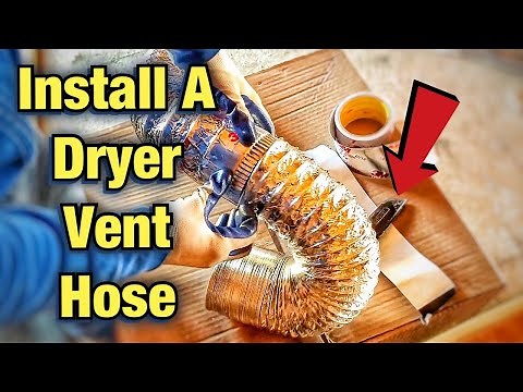 How To Install A Flexible Dryer Vent Hose - Installation of 4” Pipe
