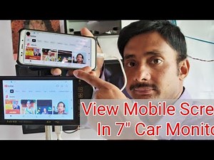 Mobile screen mirroring to car monitor / step by step guide