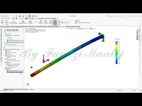 2) Simulation RDM avec Solidworks : Flexion - Compression