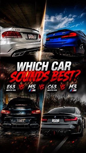 Which Car Has the Best Exhaust Sound? 🔥 BMW M3 vs BMW M5 vs Mercedes C63 vs E63