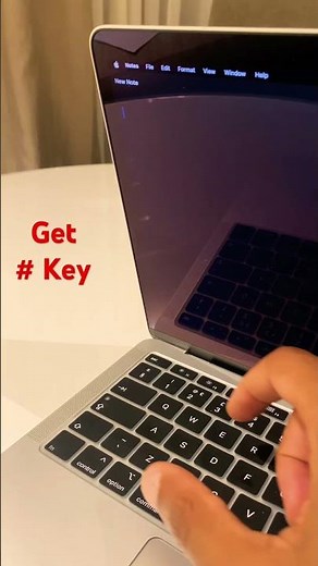 How to get # pound hash key on MacBook #mactips #macbook