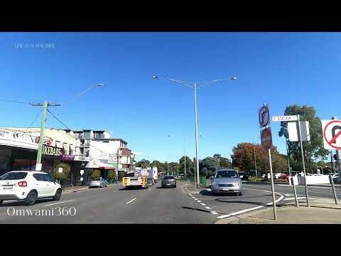 Driving on Springvale road Melbourne Australia