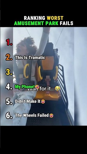 Ranking Worst Amusement Park Fails #amusementpark #fails #ranking