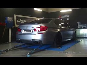 Reprogrammation Moteur BMW M5 F10 560cv STAGE 2 @ 673cv CHRONOS Digiservices Paris 77183 Dyno