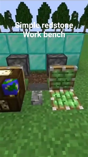 Simple redstone Work bench #minecraft #redstone #redstonebuildhacks