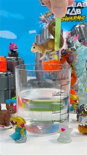Will it fuse? 🧪 MrBeast lab swarms battle fusion reveal! #shorts