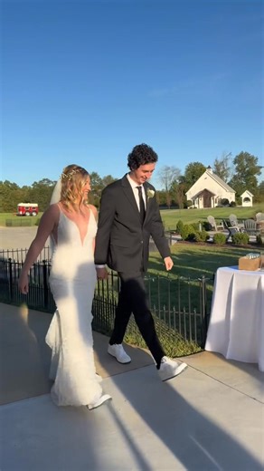 The sweetest moment — this wonderful couple making their entrance as husband and wife. ✨ A beautiful beginning to forever at Chickadee Hill Farms. 💍🤍 Ready to start planning your dream wedding? Take the first step by touring Chickadee Hill Farms! 🌿✨ Click the link in our bio or email our wedding coordinator Mandy Queen at info@chickadeehillfarms.com to reserve your tour today. Let's make your special day unforgettable! 💍 | Chickadee Hill Farms