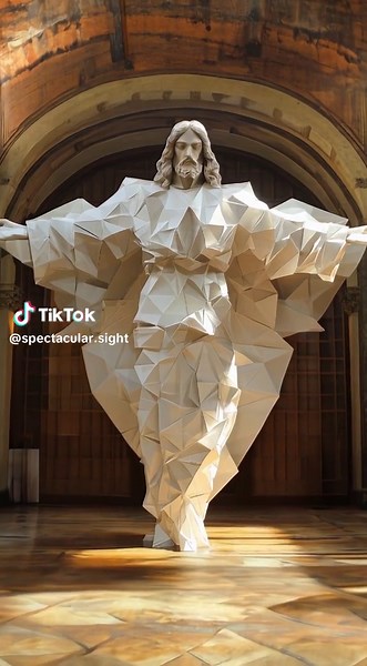 Origami Miracle: Crafted from a single piece of paper, this stunning J...