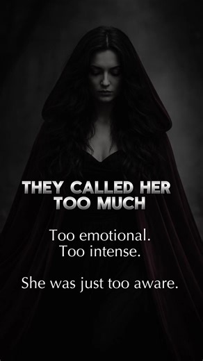#CapCut They don’t fear your emotions. They fear your awareness. Softer but deep Some women aren’t “too much.” They just see too clearly. #MirrorWitch #TooMuchWoman #ShadowWork #AwakenedWomen