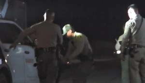 Armed robbery suspects taken into custody in Rosamond Ca. Earlier this evening Dollar Tree on 20th West and Avenue K was robbed . The 2nd robbery was 7-11 on Avenue L and 32nd street west .. The suspects foot bailed from their vehicle at the CBD store on Sierra hwy and ran through fields and residential properties . They were eventually taken into custody by AV CHP Officer's and Lancaster Sheriff's Deputies. Property and guns were recovered. .. Residents in the area were frightened by suspects l