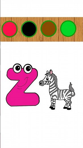 Z for Zebra Coloring Video | Fun Alphabet Coloring #alphabet #coloring