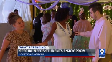 Special needs students enjoy Prom Night!
