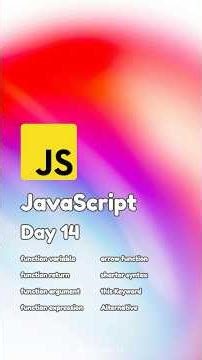 JavaScript | Day 14 #dailycyber #cybersecurity #javascript #javascripttutorial #javascriptbasics
