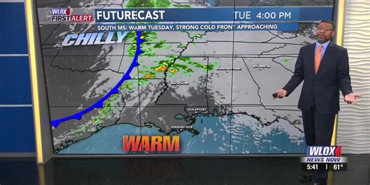 Wesley's Tuesday First Alert Weather Forecast